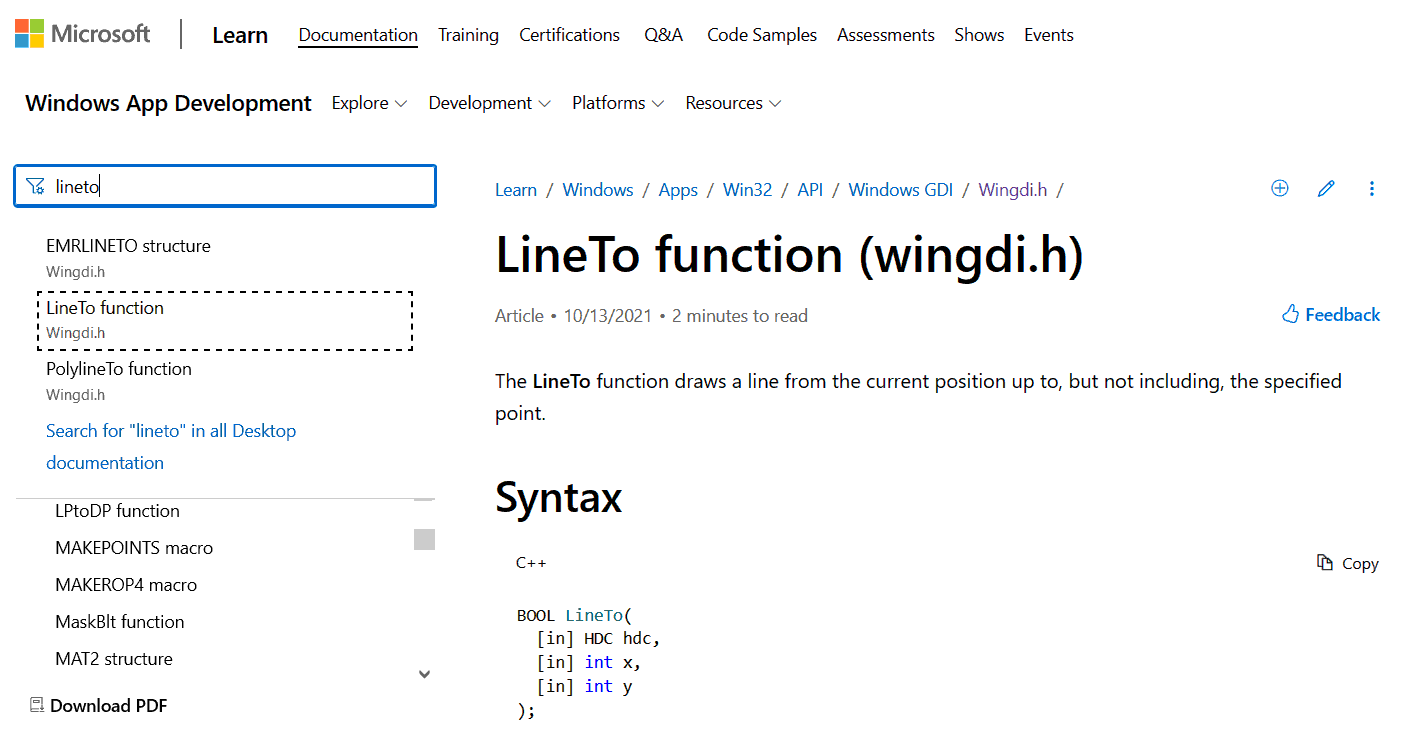 Etendre le vocabulaire graphics pour Windows